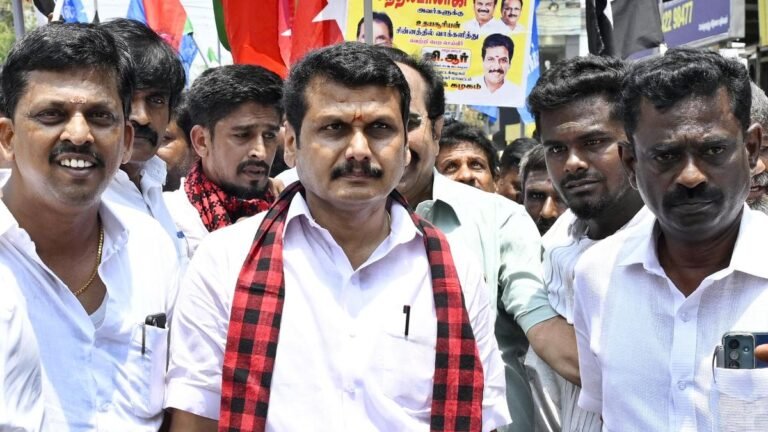 Income tax officials are searching the premises associated with Senthilbalaji’s assistants in Karur