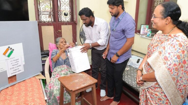 Postal voting for senior citizens and persons with disabilities begins in Vellore