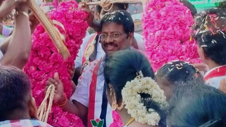 AIADMK’s Sholinganallur candidate says DMK has failed to maintain the assets the party has created