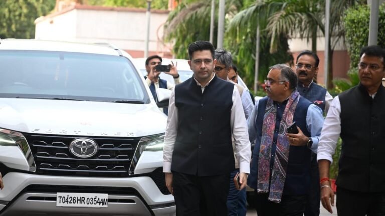 Raghav Chadha and 6 AAP Rajya Sabha MPs join BJP in major political change