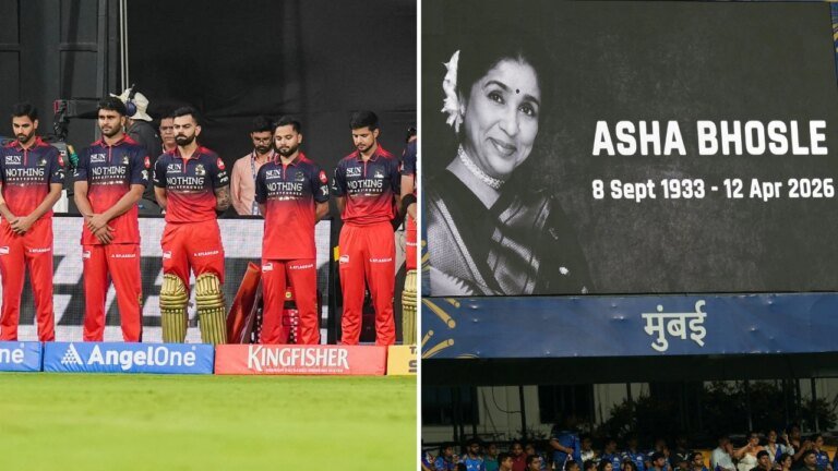 IPL 2026: RCB, MI stars pay tribute to Asha Bhosle at Wankhede, sporting black armbands