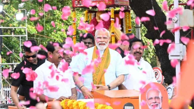 Assembly highlights 2026: PM Modi holds roadshow in Tamil Nadu, says DMK lost ‘definitely’