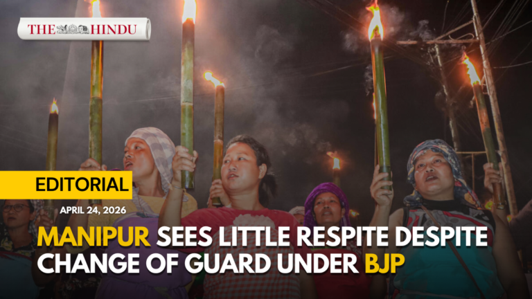 Watch: Manipur sees little respite despite changing of guard under BJP | The Hindu Editorial