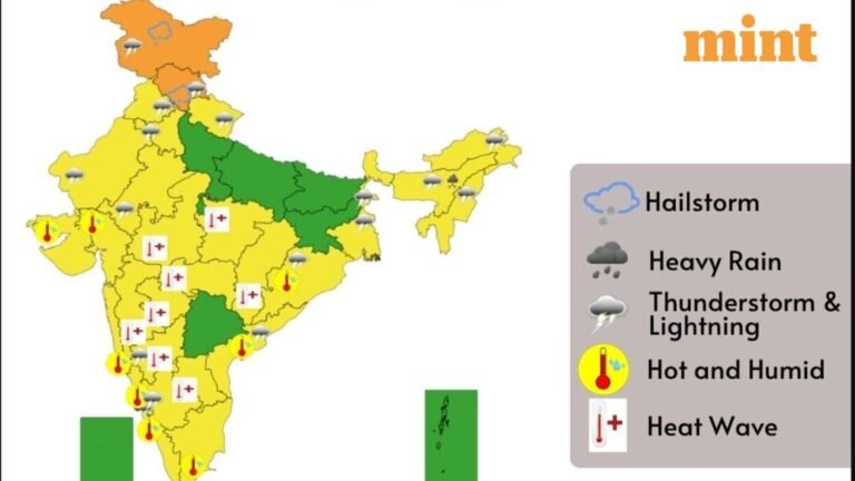 Heat wave today: Mercury hits 40C in Delhi, several states on IMD alert; orange warning for rain in J&K, Himachal | Today’s news