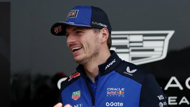 Max Verstappen reacts to the change of race engineer Lambias at McLaren