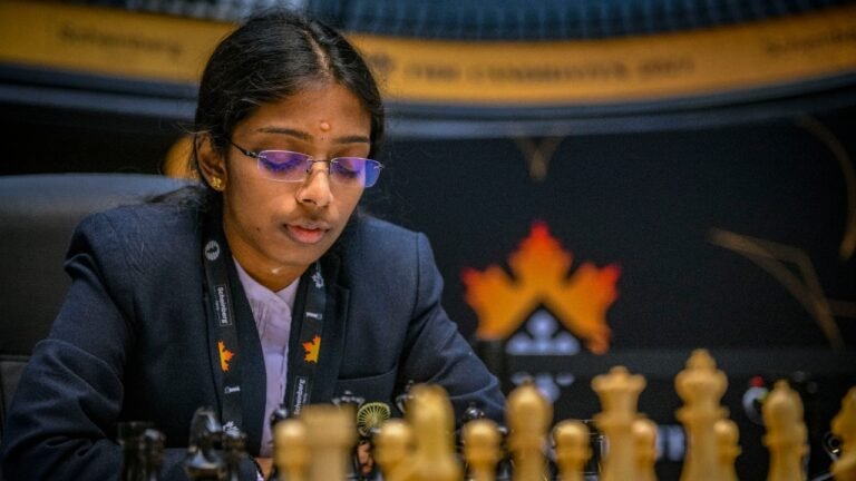 Candidates Chess: R Vaishali draws with Zhongyi, remains in title game