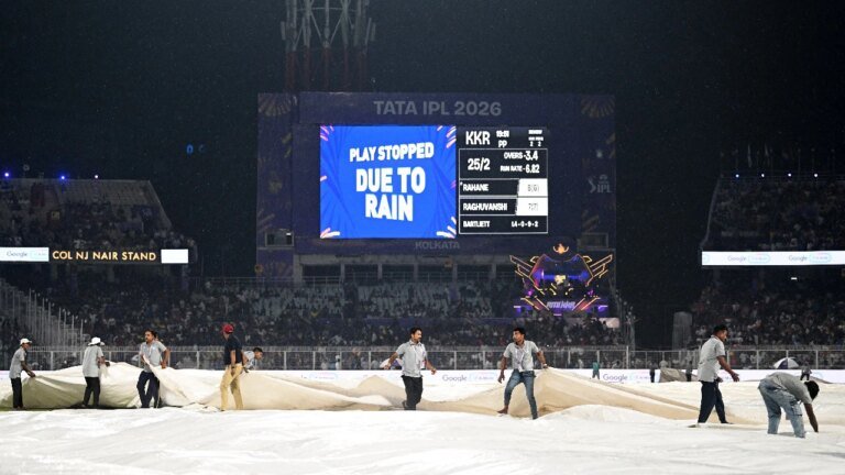 KKR vs PBKS: Rain in Kolkata washes away Ajinkya Rahane’s clouded error