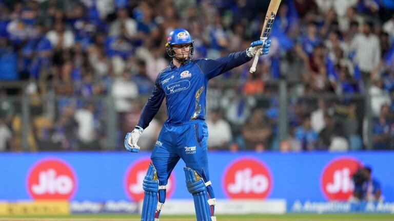 MI vs SRH: Ryan Rickelton puts SRH bowlers to the sword and hits first IPL hundred