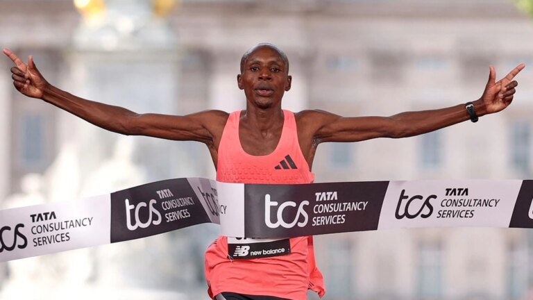 Kenyan Sabastian Sawe made history by running the London Marathon for the first time under two hours