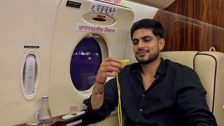 Kicking in CSK? Shubman Gill poses with a whistle in Chennai and draws mixed reactions from fans