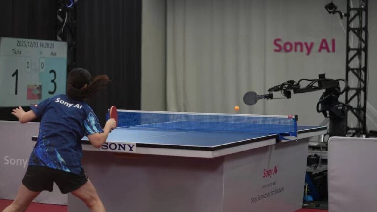 Artificial intelligence vs human: Sony’s ‘Ace’ table tennis robot is too good for national-level stars