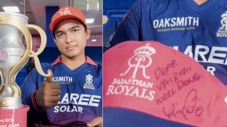 Vaibhav Sooryavanshi thrilled as Virat Kohli presents him with autographed cap after RCB heroics