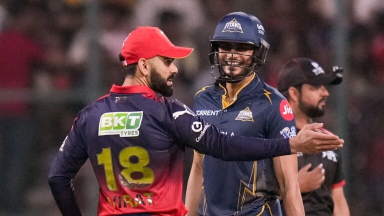 Virat Kohli and Shubman Gill share cheeky banter on the sidelines RCB vs GT: Watch