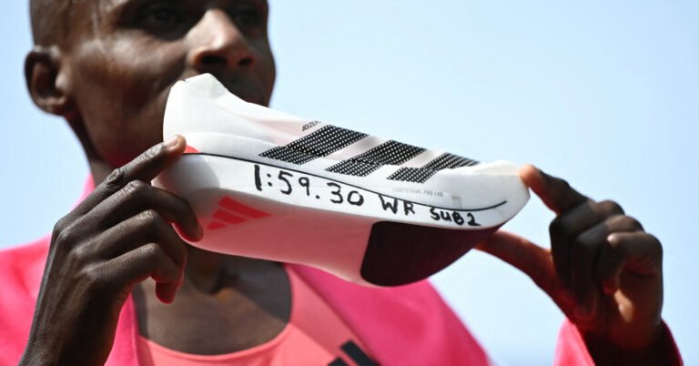 How running shoes have evolved, from ancient Greece to record marathon times