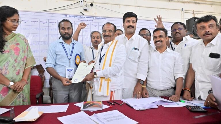BJP wins in Ooty for the first time, DMK wins in Coonoor and Gudalur