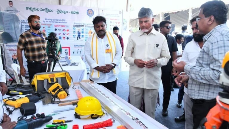 AP Govt. will set up ‘Labour Addas’ for upskilling of workers, says CM Naidu