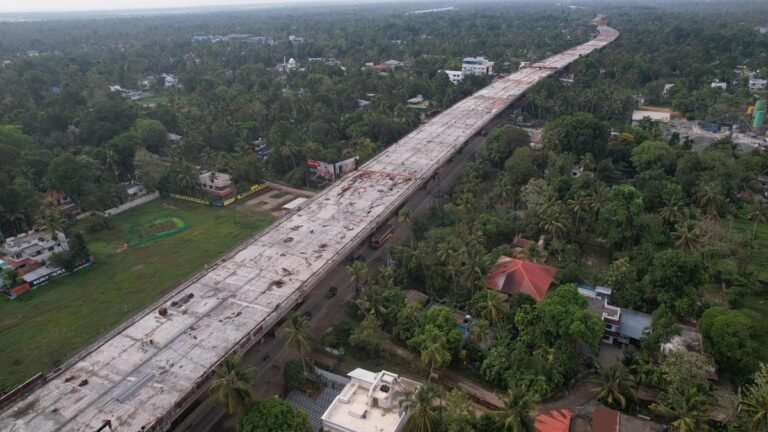 The Aroor-Thuravur Elevated Expressway is likely to be commissioned in August