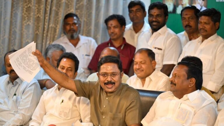 Dhinakaran asks Vijay’s TVK to submit an original letter of support to AMMK