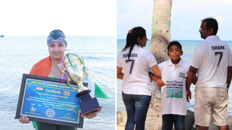 Swimming at Ram Set: 2 Indian families seek divine glory in the open sea
