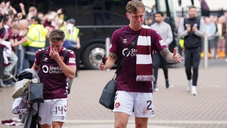 Grown men were left in tears after heartbreak on the final day of the Scottish League