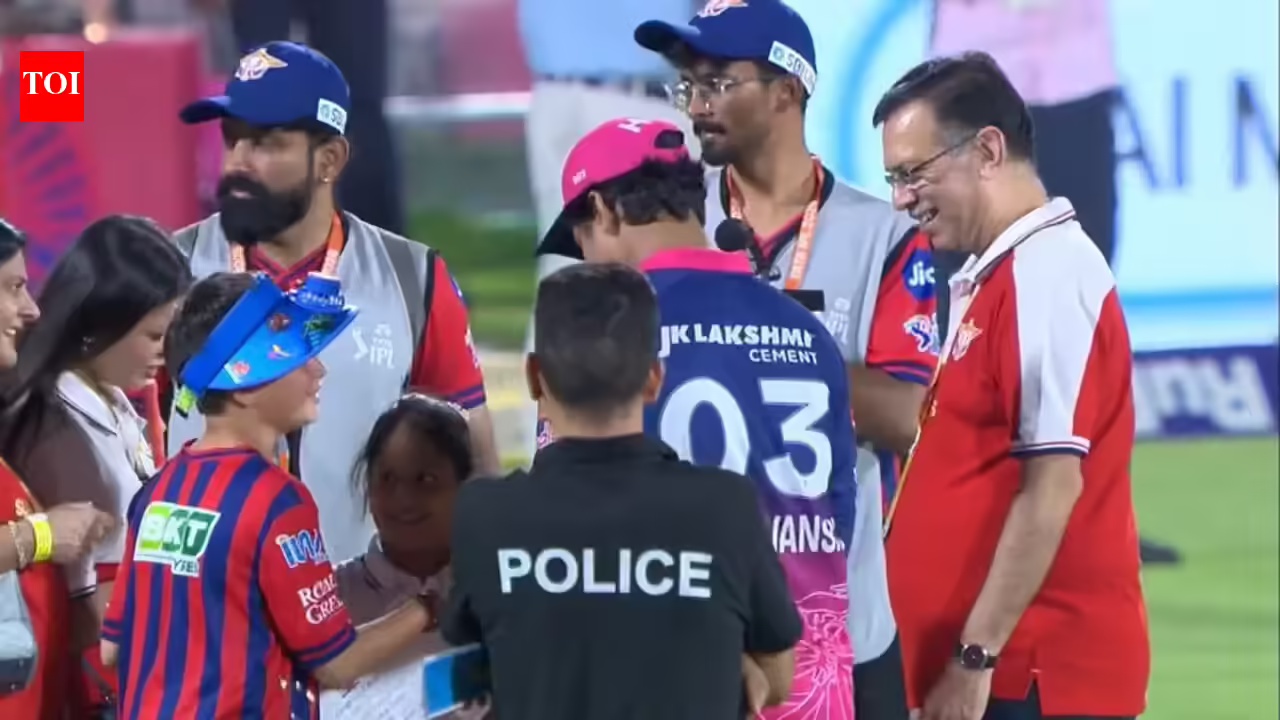 Goenka chats with Sooryavanshi after Jaipur raid; Gavaskar teases: ‘I’ll be bidding for you soon’
