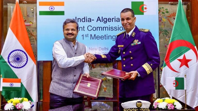 India and Algeria held the first meeting of the Joint Defense Commission