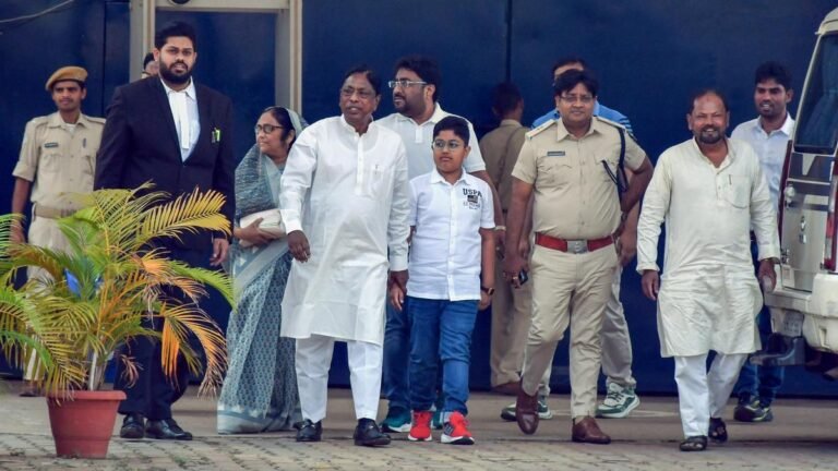 Congress leader and former Jharkhand minister Alamgir Alam leaves jail