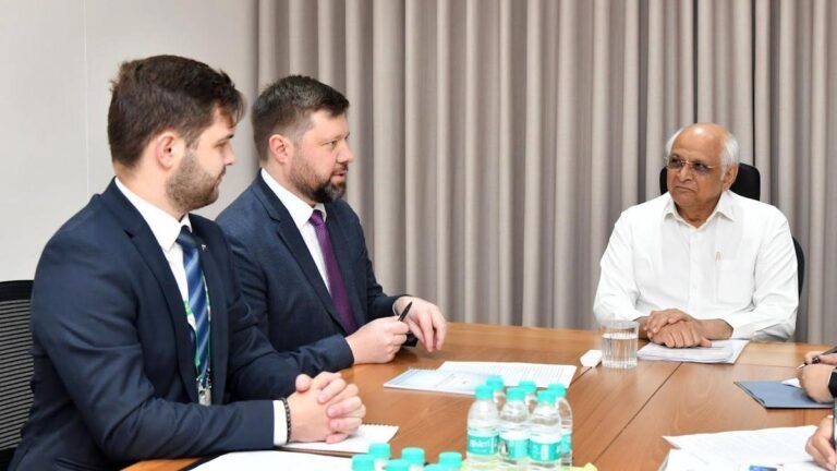 Russian Consul General meets Gujarat CM, discusses cooperation in maritime transport, shipbuilding and education