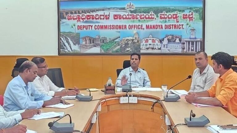 Mandya DC orders round-the-clock monitoring of water and power supply