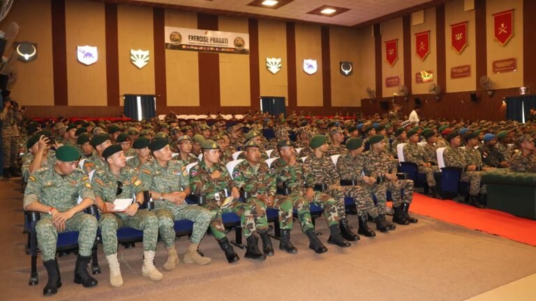 The 13-nation Pragati 2026 military exercise begins in Meghalaya