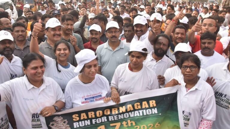 Citizens join ‘3K Run for Lake’ in Saroornagar to support rejuvenation efforts