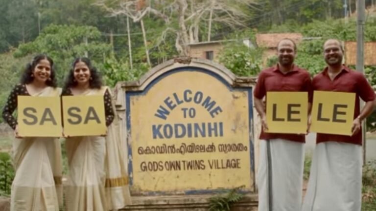 The ad promotes Kodinhi, the twin village, to national prominence
