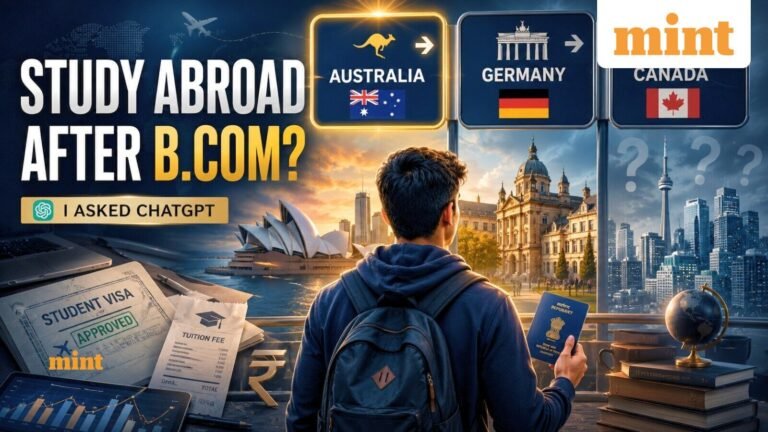 I asked ChatGPT, ‘Should I study abroad after B Com?’ AI reveals the truth about MBA prospects, selects the best options | Today’s news
