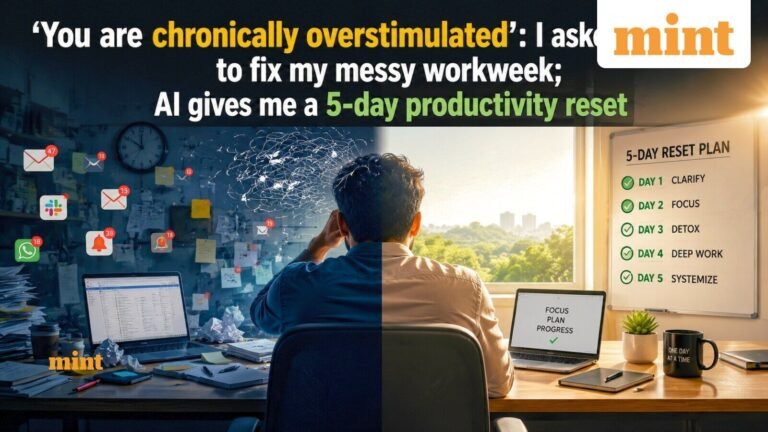 ‘You’re chronically overstimulated’: I asked ChatGPT to fix my chaotic work week; AI gives me a 5 day productivity reset | Today’s news