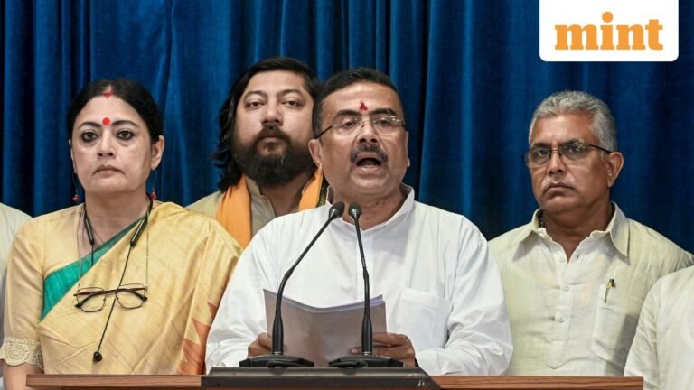 Bengal CM Suvendu Adhikari hands over portfolios to 5 ministers; Agnimitra Paul, Dilip Ghosh get key roles | Today’s news