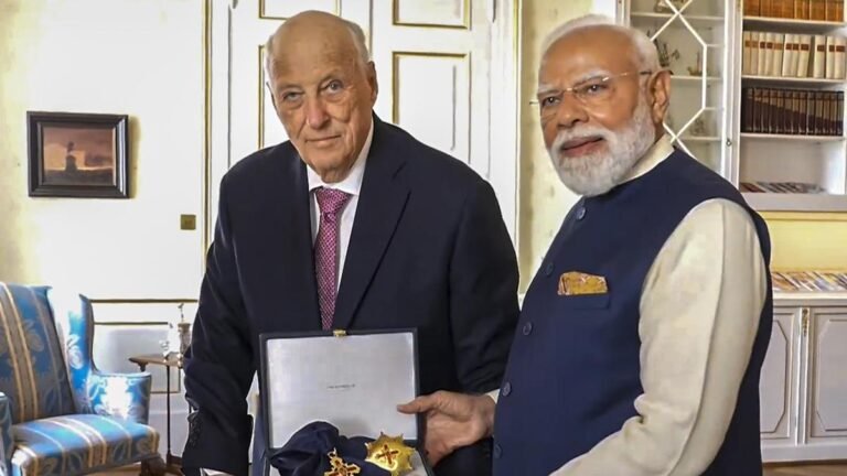 Prime Minister Modi received Norway’s highest civilian award