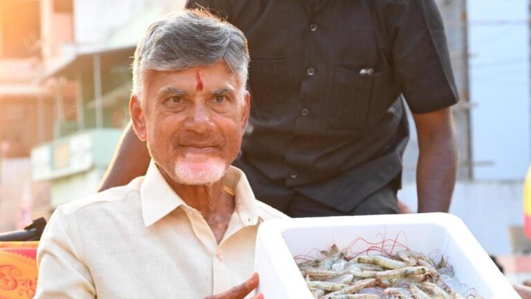 AP CM Naidu suggests adding shrimp to Indian Army’s menu amid US tariff crisis