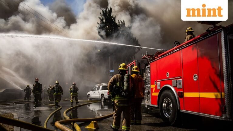 South Gate fire: Massive fire breaks out in industrial area, shelter in place issued, power outages reported | Today’s news