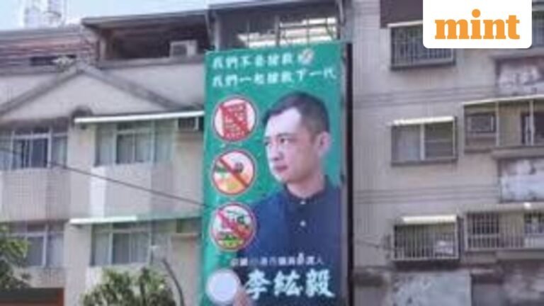Taiwanese election candidate Lee Hungyi’s billboard depicting man in turban, inverted with Indian flag, sparks backlash | Today’s news