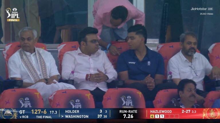 Vaibhav Sooryavanshi sports fresh hairstyle for IPL 2026 awards ceremony; watch RCB vs GT final alongside Jay Shah | Today’s news