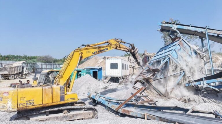HYDRAA has shut down illegal mining and rock crushing units