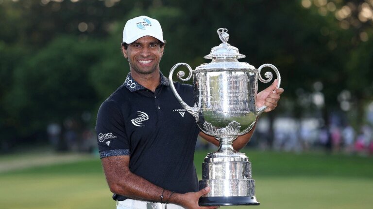 Who is Aaron Rai? Indian-born golfer gives Britain first PGA title in more than 100 years