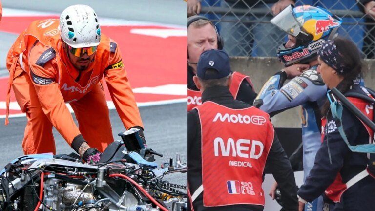 MotoGP: Horrific crash in Spain sent Alex Marquez into the wall and destroyed the bike