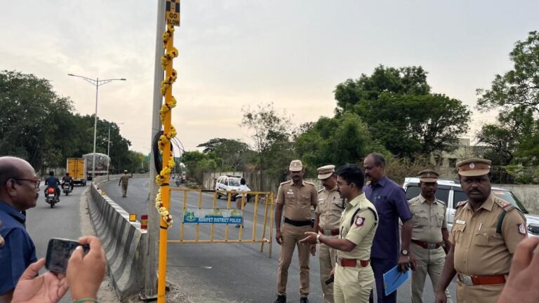Solar powered blinkers installed at 51 identified hotspots in Ranipet to avoid accidents