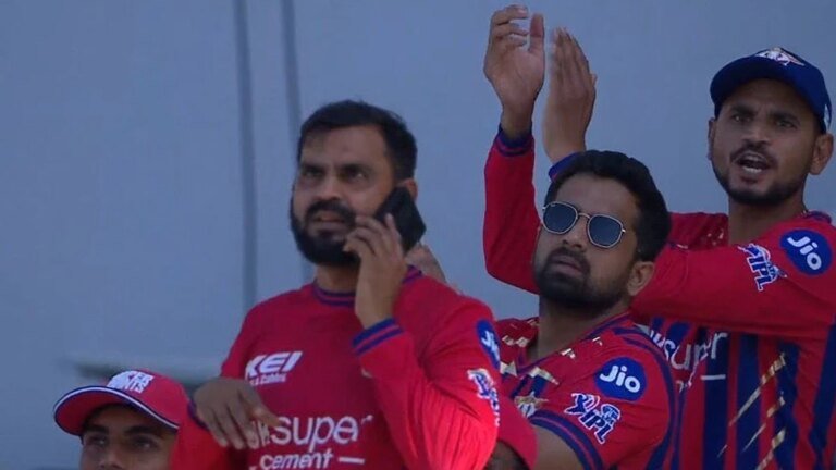 Despite the ban, did LSG support staff use the phone in the underground floor during the CSK clash?
