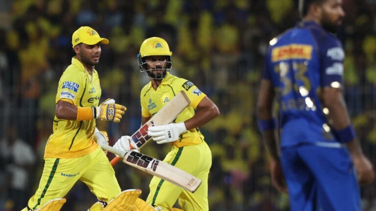 CSK complete the league double over arch-rivals MI with an eight-goal blow in Chepauk
