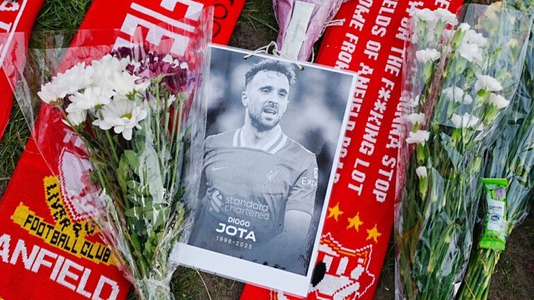 Liverpool honor Diogo Jota and his brother with a new Anfield memorial statue