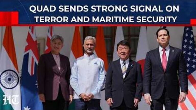 Indo-Pacific pressure on energy security, free navigation through Hormuz: 10 key takeaways from Quad FM meeting in Delhi | Today’s news