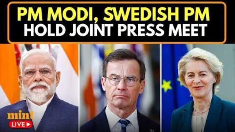PM Modi lands in Sweden; conduct negotiations on trade, technology, defense | Today’s news