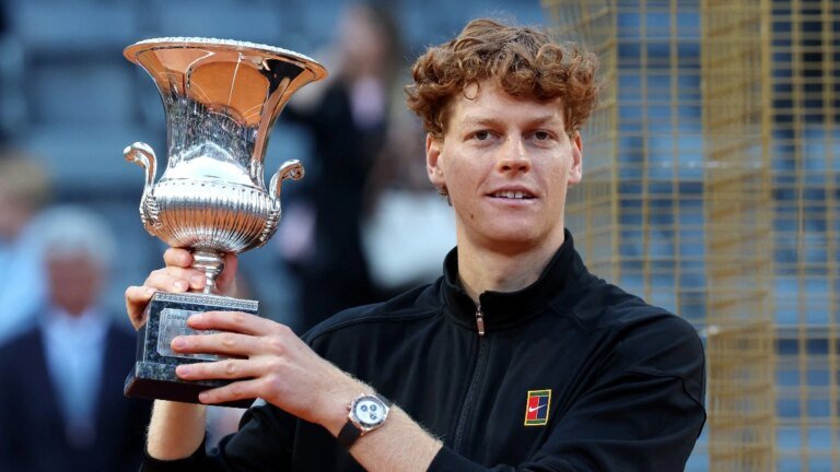 Jannik Sinner won the title at the Italian Open and became the youngest in the Career Golden Masters